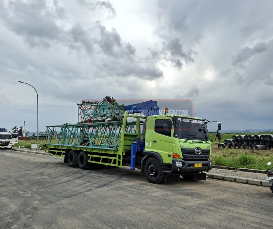 Persiapan operasional crawler crane 55 ton untuk proyek konstruksi di Kendal